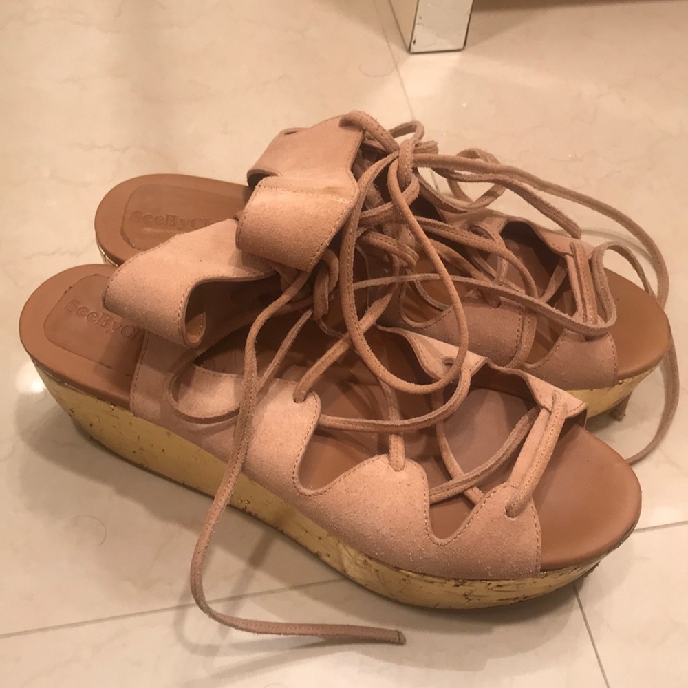See by Chloe Gladiator sandal platforms